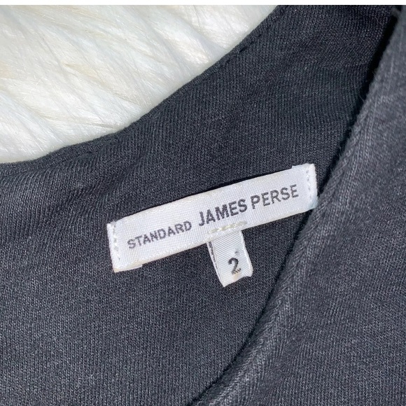 James Perse Sheath Dress Crewneck Tencel - Picture 3 of 7